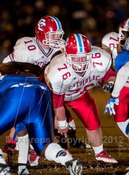 Thumbnail 1 in Charlotte Catholic vs. Statesville (NCHSAA 3AA West Final) photogallery.