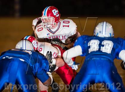 Thumbnail 1 in Charlotte Catholic vs. Statesville (NCHSAA 3AA West Final) photogallery.