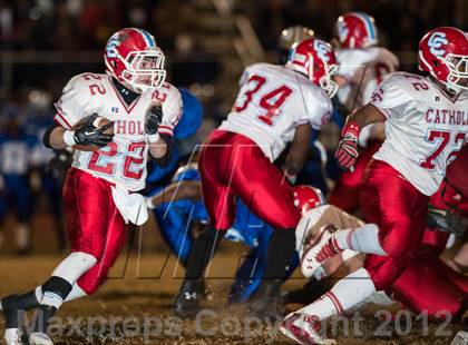 Thumbnail 2 in Charlotte Catholic vs. Statesville (NCHSAA 3AA West Final) photogallery.