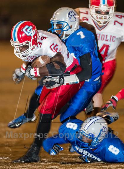 Thumbnail 1 in Charlotte Catholic vs. Statesville (NCHSAA 3AA West Final) photogallery.
