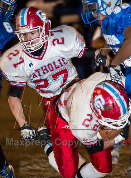 Thumbnail 2 in Charlotte Catholic vs. Statesville (NCHSAA 3AA West Final) photogallery.