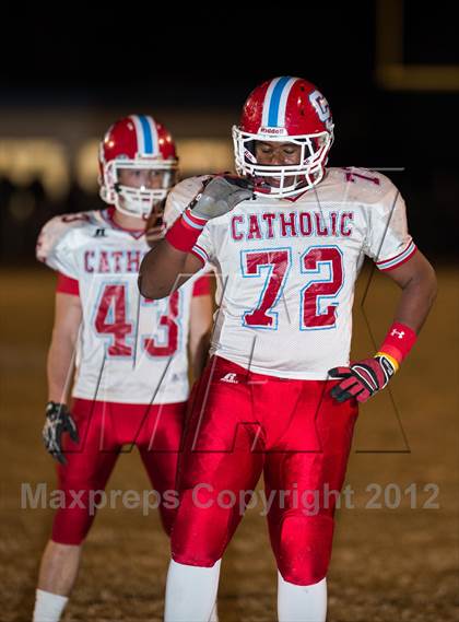 Thumbnail 1 in Charlotte Catholic vs. Statesville (NCHSAA 3AA West Final) photogallery.