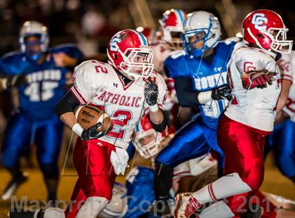 Thumbnail 3 in Charlotte Catholic vs. Statesville (NCHSAA 3AA West Final) photogallery.