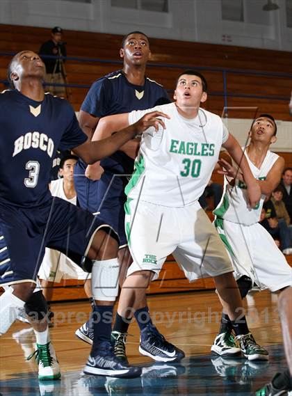 Thumbnail 2 in St. John Bosco vs. Eagle Rock (Blue Pride Classic) photogallery.