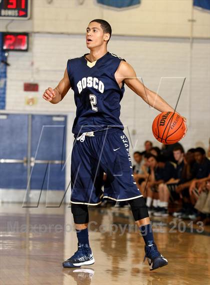Thumbnail 2 in St. John Bosco vs. Eagle Rock (Blue Pride Classic) photogallery.