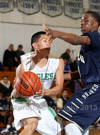 Thumbnail 2 in St. John Bosco vs. Eagle Rock (Blue Pride Classic) photogallery.