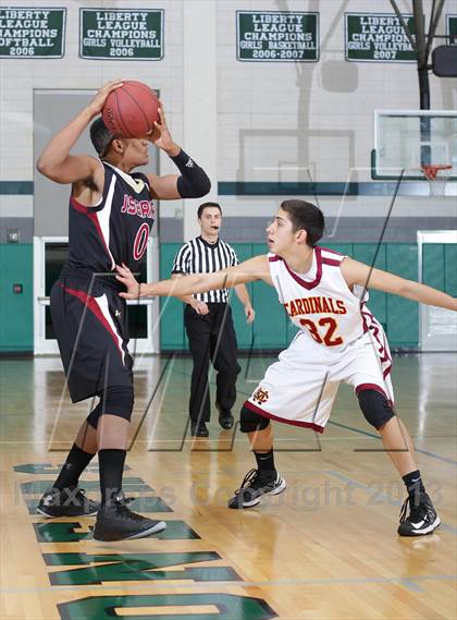 Thumbnail 1 in JSerra Catholic vs. Cantwell-Sacred Heart (MLK Showcase) photogallery.