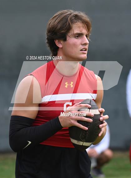 Thumbnail 3 in Inglewood vs. Cathedral Catholic (Battle At The Beach) photogallery.