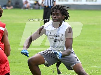 Thumbnail 3 in Inglewood vs. Cathedral Catholic (Battle At The Beach) photogallery.