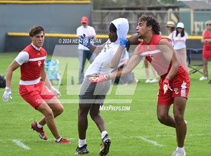 Thumbnail 2 in Inglewood vs. Cathedral Catholic (Battle At The Beach) photogallery.