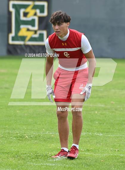 Thumbnail 2 in Inglewood vs. Cathedral Catholic (Battle At The Beach) photogallery.