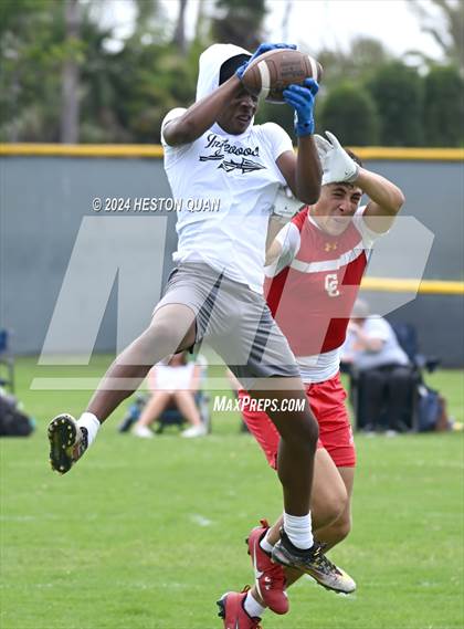Thumbnail 3 in Inglewood vs. Cathedral Catholic (Battle At The Beach) photogallery.