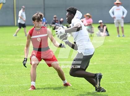 Thumbnail 2 in Inglewood vs. Cathedral Catholic (Battle At The Beach) photogallery.