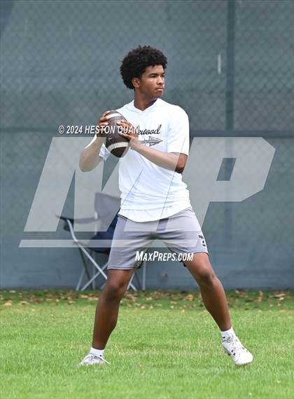 Thumbnail 1 in Inglewood vs. Cathedral Catholic (Battle At The Beach) photogallery.