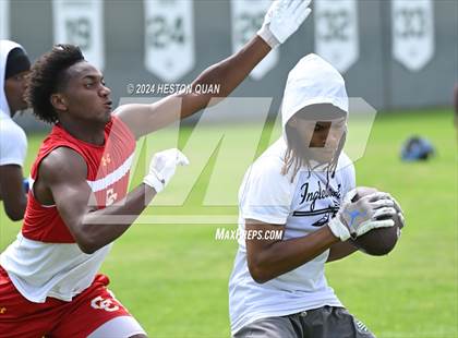 Thumbnail 2 in Inglewood vs. Cathedral Catholic (Battle At The Beach) photogallery.
