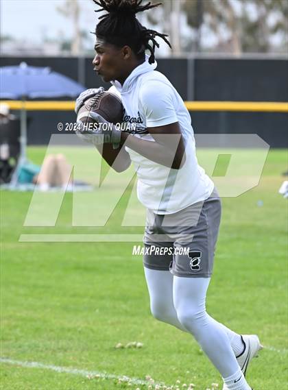 Thumbnail 2 in Inglewood vs. Cathedral Catholic (Battle At The Beach) photogallery.