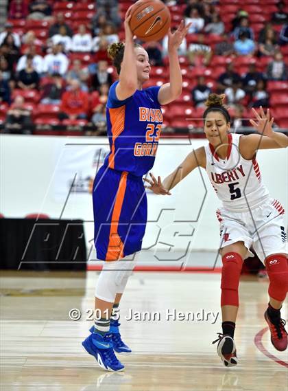 Thumbnail 1 in Bishop Gorman vs. Liberty (Big City Showcase) photogallery.