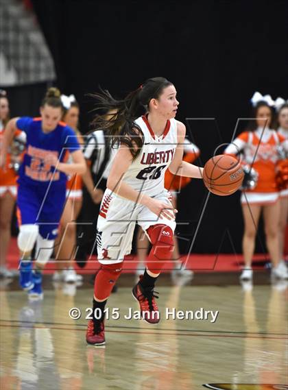 Thumbnail 1 in Bishop Gorman vs. Liberty (Big City Showcase) photogallery.