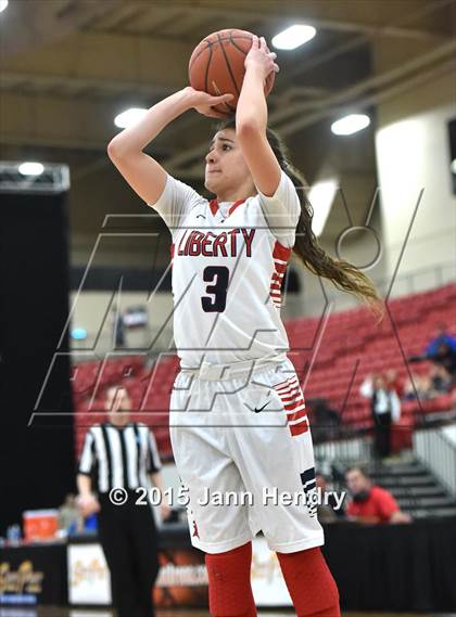 Thumbnail 3 in Bishop Gorman vs. Liberty (Big City Showcase) photogallery.