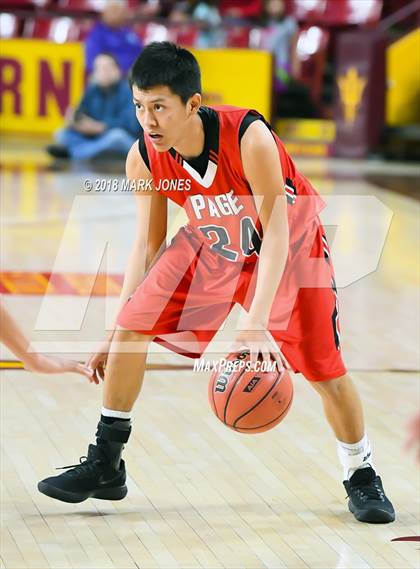 Thumbnail 1 in Alchesay vs. Page - Native American Basketball Classic photogallery.
