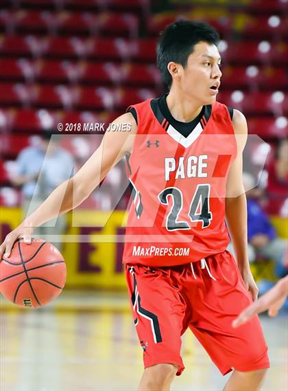 Thumbnail 1 in Alchesay vs. Page - Native American Basketball Classic photogallery.
