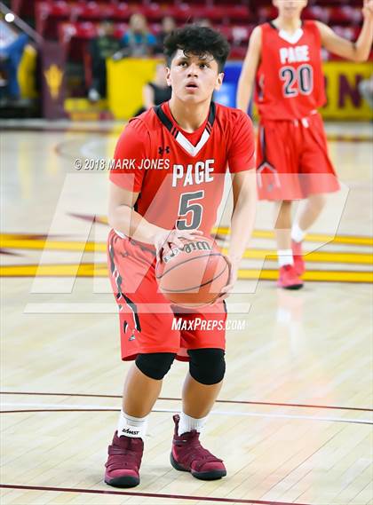 Thumbnail 1 in Alchesay vs. Page - Native American Basketball Classic photogallery.