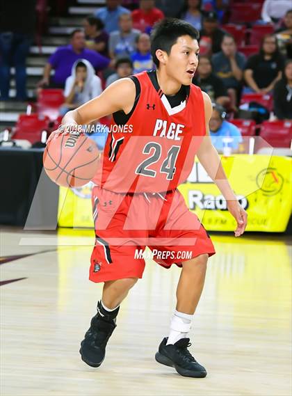 Thumbnail 1 in Alchesay vs. Page - Native American Basketball Classic photogallery.