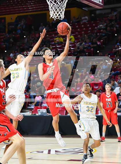 Thumbnail 1 in Alchesay vs. Page - Native American Basketball Classic photogallery.