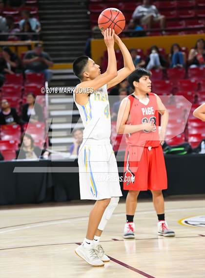 Thumbnail 1 in Alchesay vs. Page - Native American Basketball Classic photogallery.