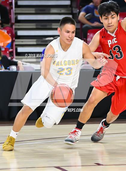 Thumbnail 2 in Alchesay vs. Page - Native American Basketball Classic photogallery.