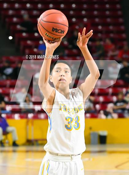 Thumbnail 2 in Alchesay vs. Page - Native American Basketball Classic photogallery.