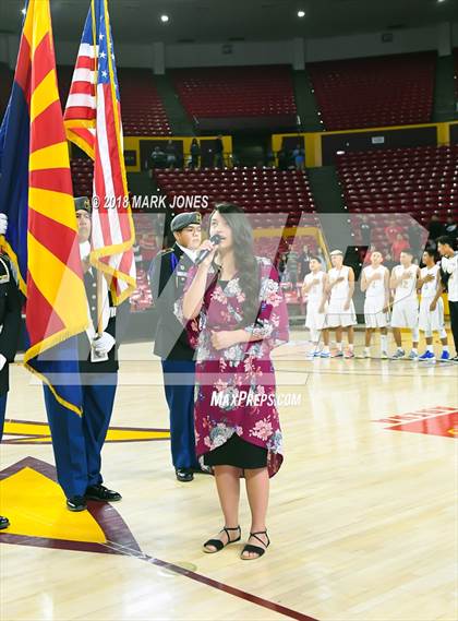 Thumbnail 1 in Alchesay vs. Page - Native American Basketball Classic photogallery.