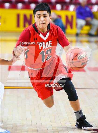 Thumbnail 1 in Alchesay vs. Page - Native American Basketball Classic photogallery.