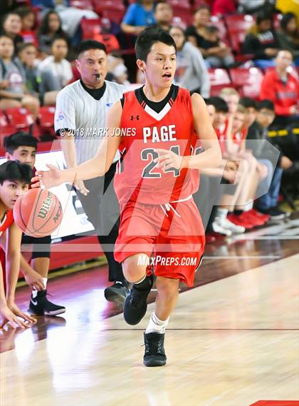 Thumbnail 1 in Alchesay vs. Page - Native American Basketball Classic photogallery.