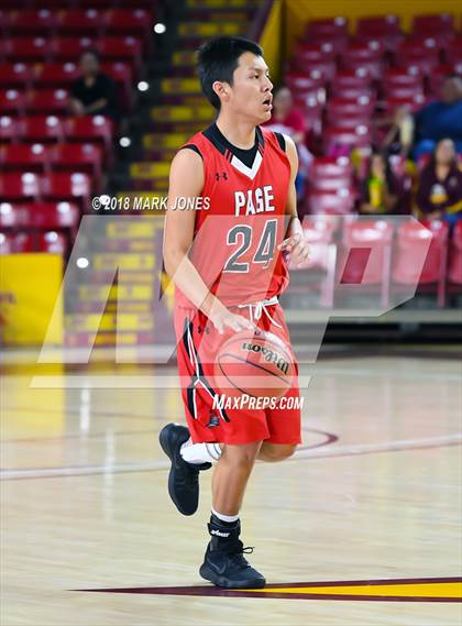 Thumbnail 2 in Alchesay vs. Page - Native American Basketball Classic photogallery.