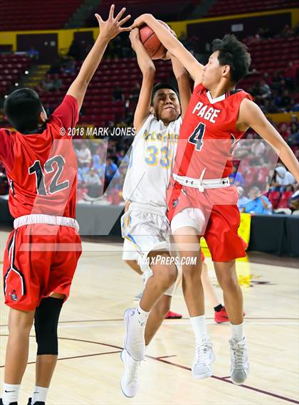 Thumbnail 1 in Alchesay vs. Page - Native American Basketball Classic photogallery.
