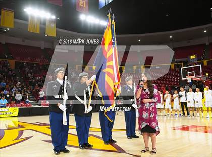 Thumbnail 1 in Alchesay vs. Page - Native American Basketball Classic photogallery.