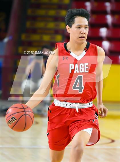 Thumbnail 2 in Alchesay vs. Page - Native American Basketball Classic photogallery.