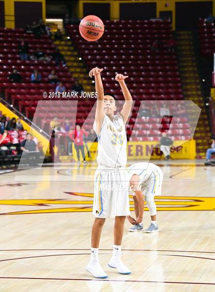 Thumbnail 1 in Alchesay vs. Page - Native American Basketball Classic photogallery.