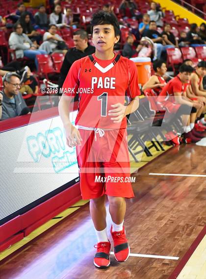 Thumbnail 3 in Alchesay vs. Page - Native American Basketball Classic photogallery.