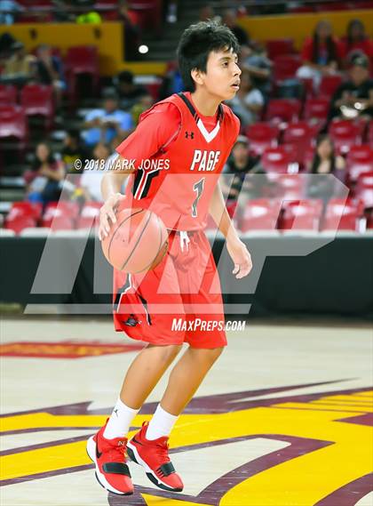 Thumbnail 3 in Alchesay vs. Page - Native American Basketball Classic photogallery.