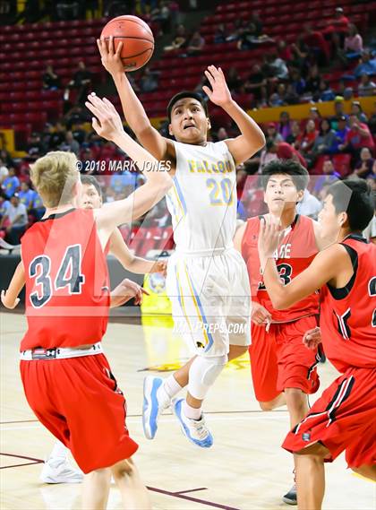 Thumbnail 1 in Alchesay vs. Page - Native American Basketball Classic photogallery.