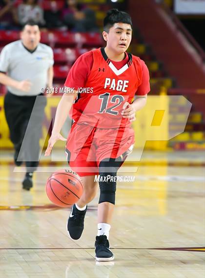 Thumbnail 2 in Alchesay vs. Page - Native American Basketball Classic photogallery.