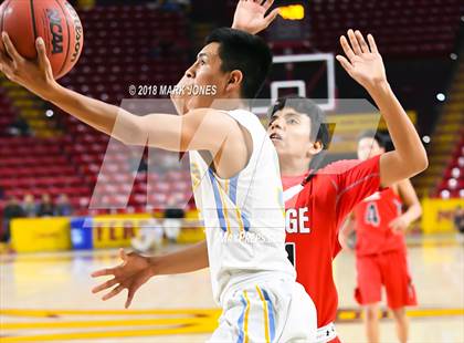 Thumbnail 1 in Alchesay vs. Page - Native American Basketball Classic photogallery.