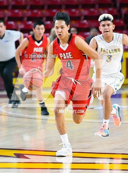 Thumbnail 1 in Alchesay vs. Page - Native American Basketball Classic photogallery.