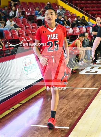 Thumbnail 3 in Alchesay vs. Page - Native American Basketball Classic photogallery.