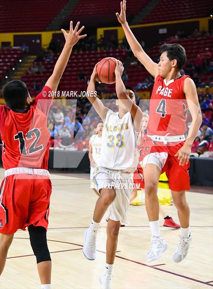 Thumbnail 3 in Alchesay vs. Page - Native American Basketball Classic photogallery.
