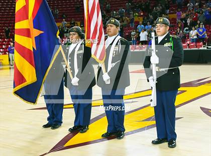 Thumbnail 2 in Alchesay vs. Page - Native American Basketball Classic photogallery.