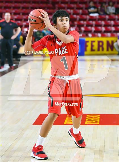 Thumbnail 3 in Alchesay vs. Page - Native American Basketball Classic photogallery.