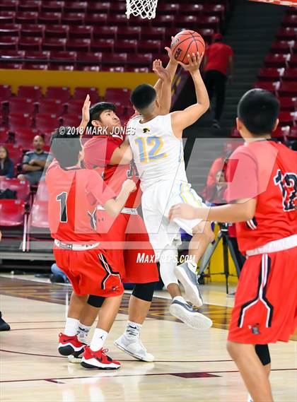 Thumbnail 3 in Alchesay vs. Page - Native American Basketball Classic photogallery.